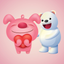 Animated Pig & Bear Emoji icon