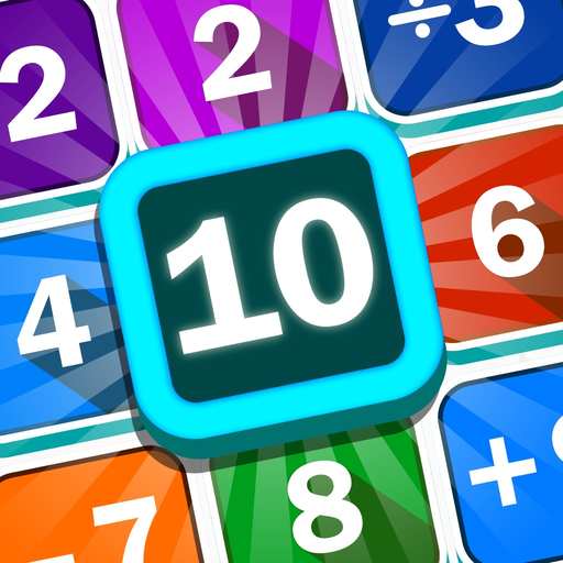 Merge 10-logical number puzzle app icon