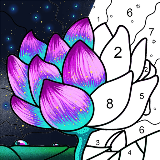 Paint by Number Coloring Game app icon