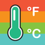 Temperature and weather icon