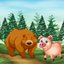 Animated Pig & Bear Stickers icon