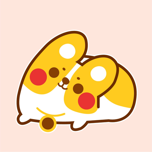 Lazy Corgi Animated Stickers app icon