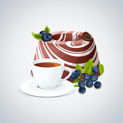 Appetizing Cake & Tea Stickers app icon