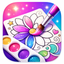 Coloring Desk Sparkle Painting icon