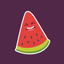 Watermelon Slices Pop Stickers icon