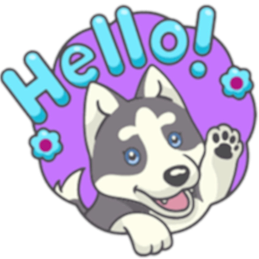 Husky Dog Stickers app icon