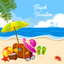 Beach Vacation Summer Stickers icon