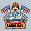 USA Labor Day Stickers icon