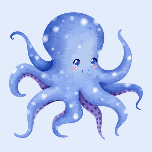 Watercolor Sea Life Emojis app icon