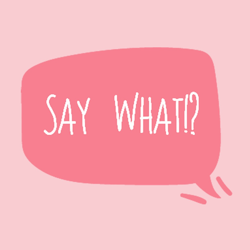 Say what!? Text emoji/stickers app icon