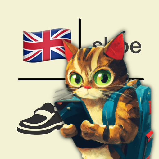 English - learn words app icon
