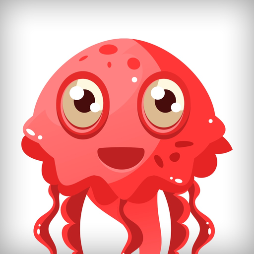 Aqua Sea Life EMojis app icon