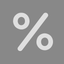 Simple percentage icon