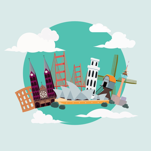 Pinport - travel map app icon