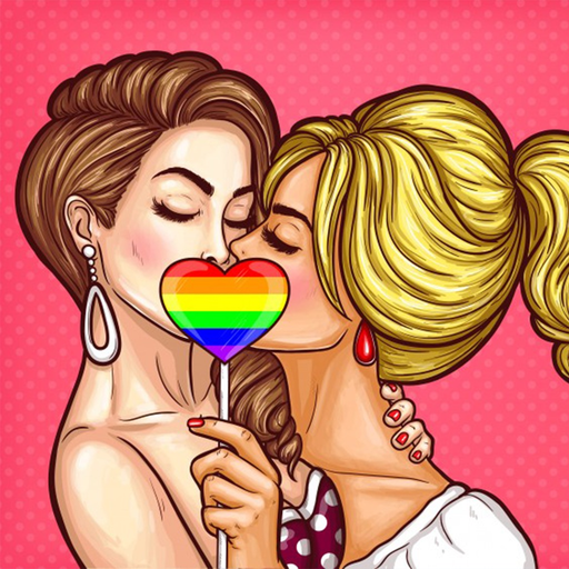 Lesbian Sticker app icon
