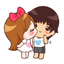 Couple Love: Cute Stickers icon