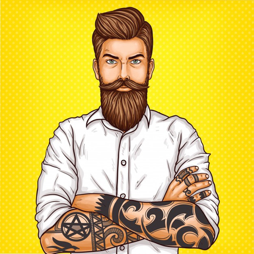 Hipster Stickers & Emojis app icon