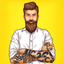 Hipster Stickers & Emojis icon