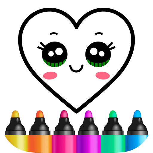 Kids Drawing Games & Coloring app icon