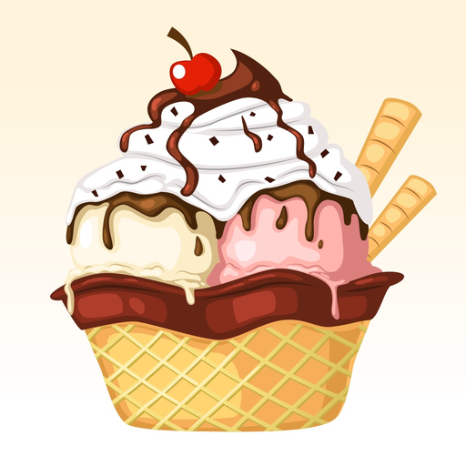 Watercolor Yummy Ice Cream app icon