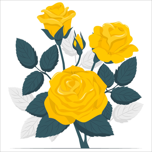 Yellow Rose Stickers app icon