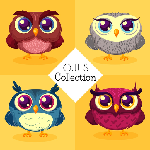 Cute Owl Emojis app icon