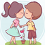 Teen Love Story Stickers icon