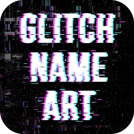 Glitch Effect Name Art app icon