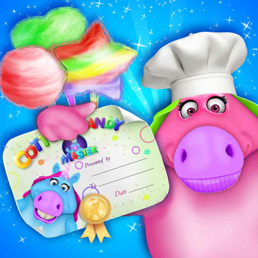 Fat Unicorn Cotton Candy Shop app icon