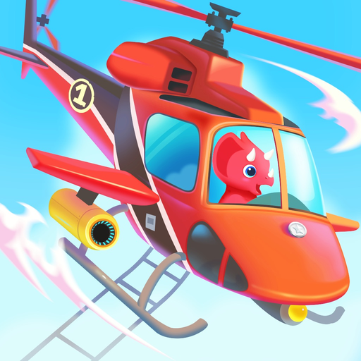 Dinosaur Helicopter Kids Games app icon