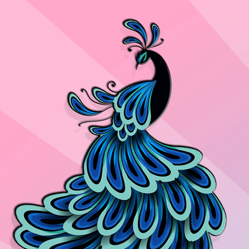 Beautiful Peacock Stickers app icon