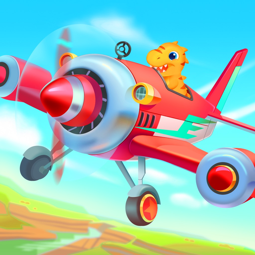 Dinosaur Plane Games for kids app icon