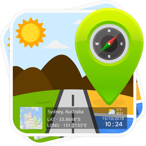 GPS Stamp Camera: Geotag Photo app icon