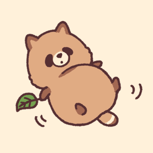 I'm a racoon dog app icon