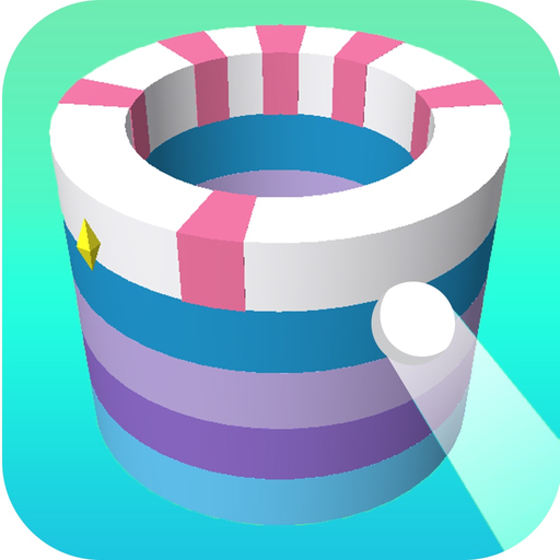 Funny ball-spiral sprint app icon