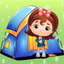 Girl Summer Camp Vacation icon