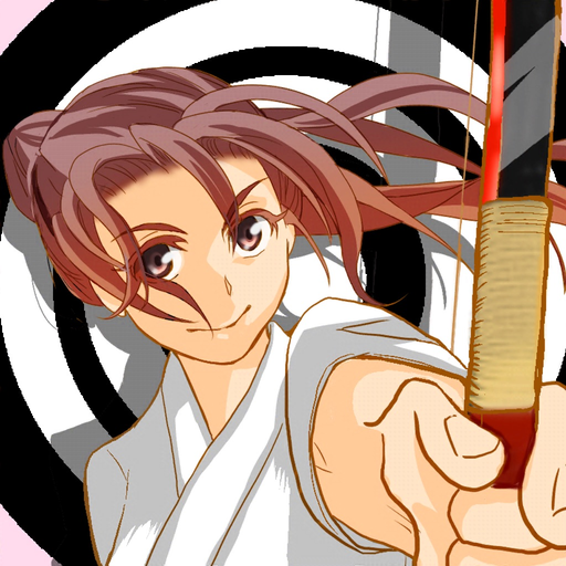 Three person Kyudo app icon