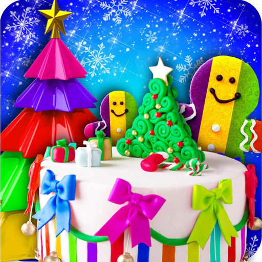 Trendy Rainbow Christmas Party app icon