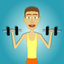 Muscle clicker: Gym game icon