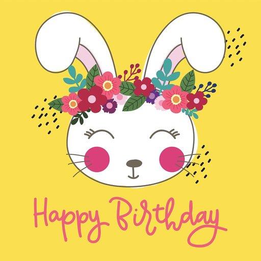 Cute Happy Birthday app icon