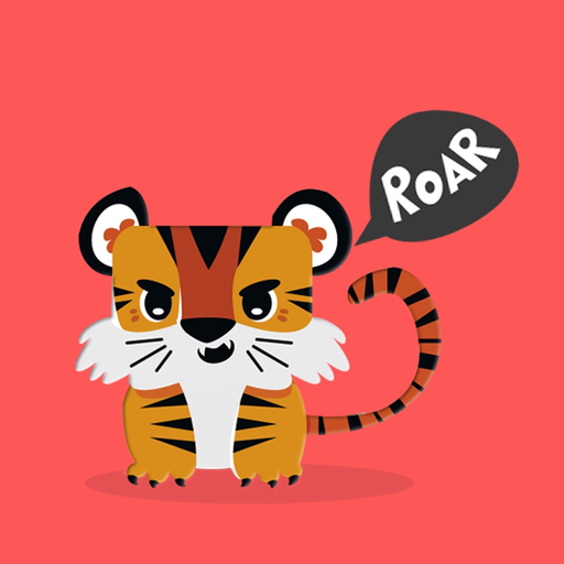 Cute Tiger Roar Stickers app icon