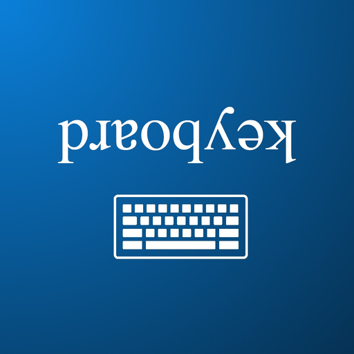 Upside down text keyboard app icon