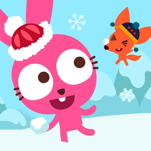 Purple Pink Snowy Day app icon