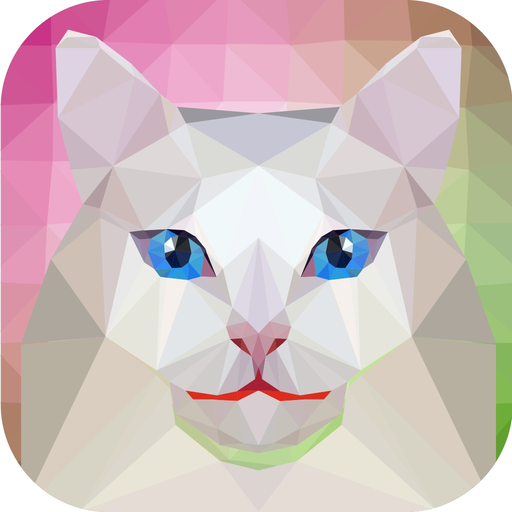 Low-Poly Art color by number app icon