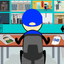 Five nights guard Stickman icon