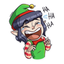 Christmas Santa Funny Sticker icon