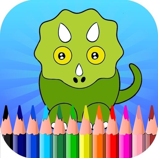 Toddler Dinosaur Coloring Game app icon