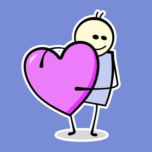 I Heart U Animated Stickers app icon