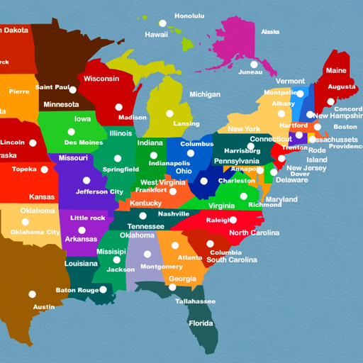 US Capitals Puzzle app icon