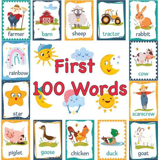 First 100+ words for Kids 1-5! app icon
